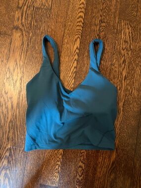 lululemon athletica Teal Cropped Tank Bra